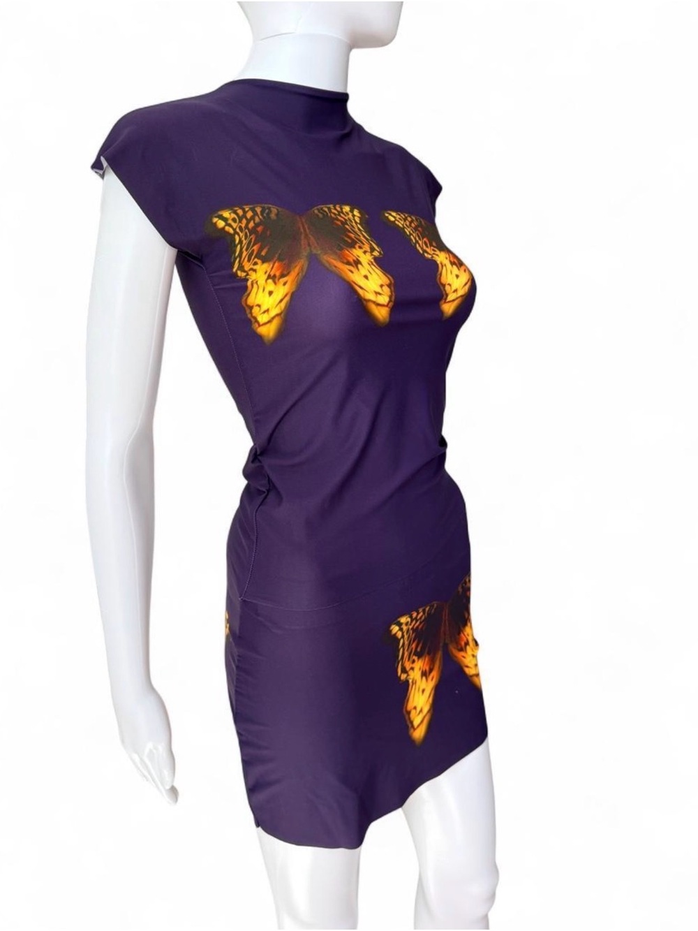 NWT REVOLVE BY IXBLUE SET. Purple Butterfly Print skirt & top gold butterflies💜💛